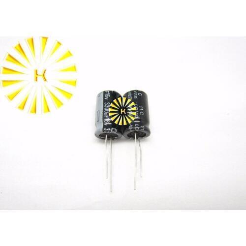 200pcs X 100% New 3300UF 16V 13X20 Aluminum Electrolytic Capacitor