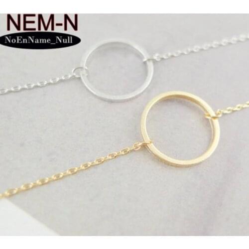 2019 Brand Designer Women Fashion Simple Round Choker Necklace Collar Statement Necklace Women joias ouro Jewelry Gift bisuteria