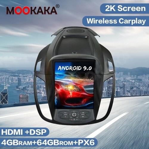 Tesla Style Android 9.0 PX6 64G Car Multimedia Player GPS Navigation For Ford KUGA 2013-2017 DSP Auto Radio Stereo Headunit HDMI