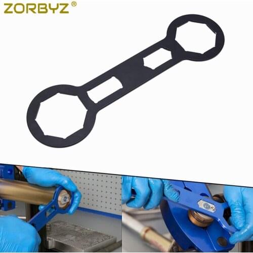 ZORBYZ 46/50mm Motorcycle Black Front Fork Cap Wrench Holder Tool For Honda CRF250R CRF450X 2005-2017 CRF450R 2004-2008