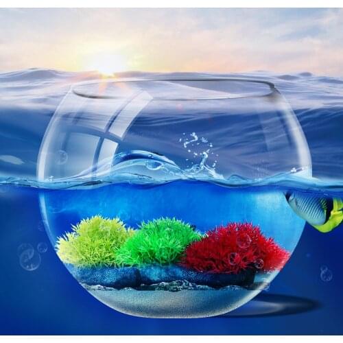 Fish Tank Decoration Ornament Water Weeds Artificial Aquatic Plastic Plant 1pcs 12x9cm Underwater Landscape Aquarium Water Grass