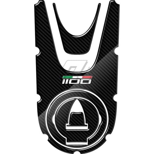 For Ducati Monster 1100 Evo 2008-2014 3D Carbon-look Motorcycle Gas Cap Sticker Tank Pad Protector