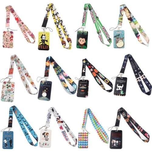 DZ1264 Wholesale Goods Hollow Knight HUNTER×HUNTER Neck Strap Lanyards Keychain Holder ID Card Pass Hang Rope Lariat Lanyard
