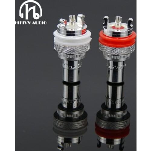 Hifivv audio hi-end RCA socket amplifier amp rca cmc 805-2.5f-ag audio copper silver plated RCA connector