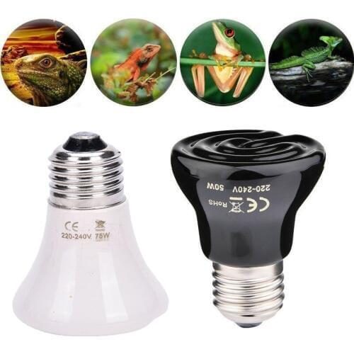 25-100W Pet Reptile Breed Ceramic Heat Emitter Heater Light Brooder Lamp Bulb