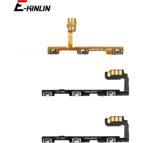 Volume Button Power Switch On Off Key Ribbon Flex Cable For XiaoMi Mi Note 10 Lite Pro Replacement Parts