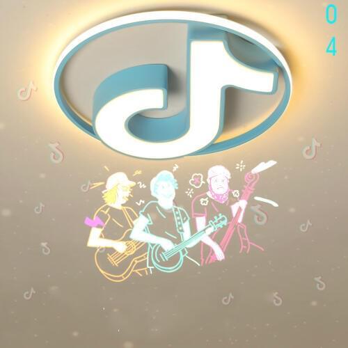 Round note ceiling lights Childrens room ceiling lamp creative fashion cartoon lamp bedroom light boy girl room style AP8071402