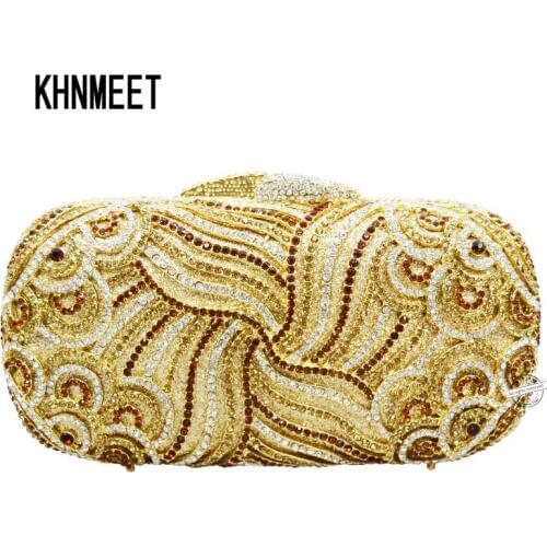 LaSC Free shipping Women Luxury Full Crystal Evening bag Fashion bag Day clutch Mini chain Deluxe Evening Purse clutch bag SC147