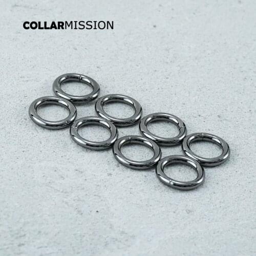 Metal colorful non-welding gun black O-ring for 15mm hand bag with webbing bag dog collar accessory YH15QH