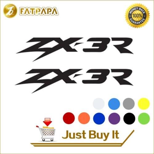 Motorcycle bike Fuel tank Wheels Fairing notebook Luggage helmet MOTO Sticker decals For Kawasaki ZX-3R ZX 3R