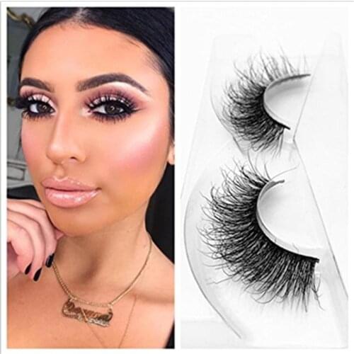 Eyealshes Set Mink Lashes 25mm Fluffy Messy 3D Long Natural Thick Lash Tweezer Cluster Cilia Curler Black with Packaging Bags