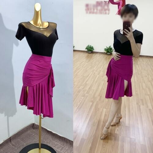 2020newLatin Dance Skirt Women Sexy Skirts Ladies Samba Salsa Cha Practice Performance Dancing Clothessummer candy color