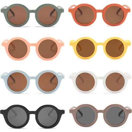 New Retro Children Sunglasses Round Cute Bear Baby Boy Girl Shade Sunglasses Outdoor Kids Sun Glasses Child Fashion Accessories