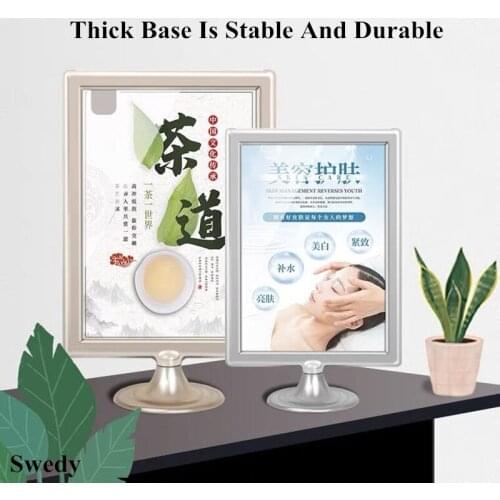 A5 Plastic Desk Table Sign Holder Card Display Menu Service Label Tag Case Advertising Banner Poster Picture Photo Frame Rack