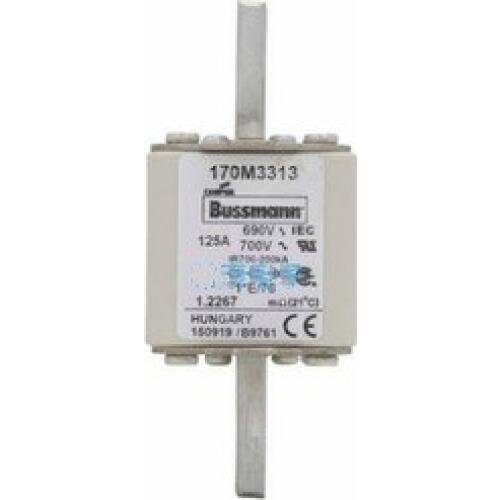 Fuses: 170M4312 400A 690V / 170M4313 450A / 170M4314 500A 690V aR