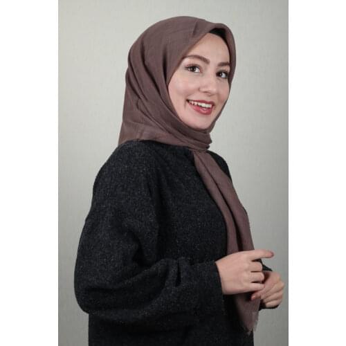 JAWEL SOLID COLOR LINEN FLAMLI SCARF-DESEN-02-AVAILABLE in