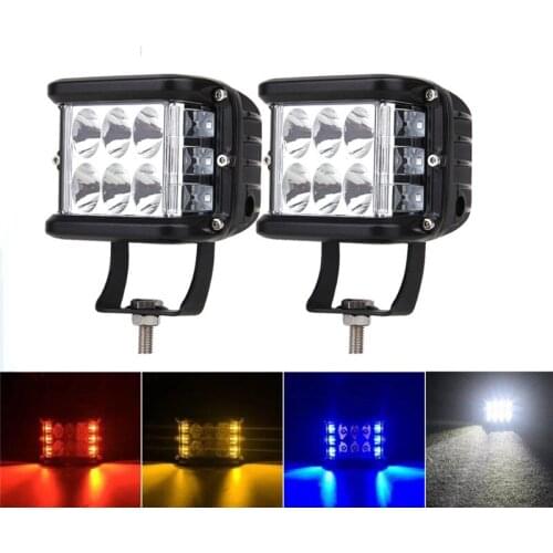 LED Work Light 60W Strobe Car Offroad ATV Truck Boat Side Shot Pod Flash Warning Fog 12V 24V Auxiliary Indicator Lamp Accessorie