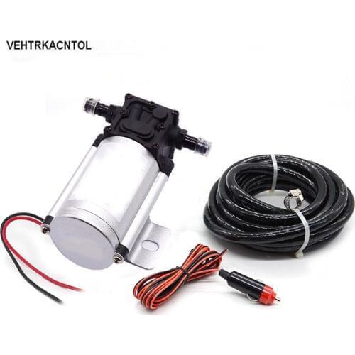 VEHTRKACNTOL Anti Explosion Car Truck DC 12V Fuel Diesel Gasoline Pump Oil Fuel Transfer Pump With 2m Cable Power Socket