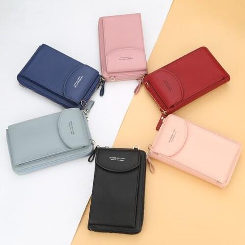 Women Wallet Famous Brand Cell Phone Bags Big Card Holders Handbag Purse Clutch Messenger Shoulder Long Straps Ladies Wallet bag