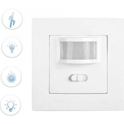 86-Type High Power PIR Sensor Detector Smart Switch Infrared Motion Automatic Sensor Light Switch 110-240V