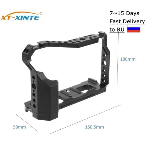 FEICHAO XT4 Camera Cage Aluminum Protective Full Cage for Fujifilm Fuji XT4 Cold Shoe Mount Rig Stabilizer Frame Handgrip Tripod