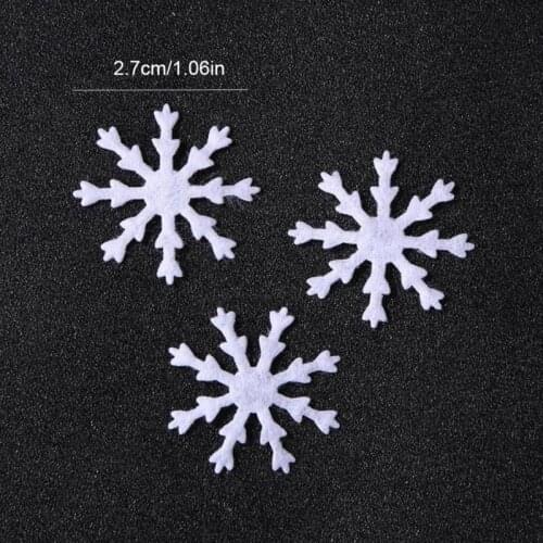 Home Decor Christmas Ornaments 100Pcs/set Sparkling Christmas Snowflake Home Decoration Christmas Tree Decorations 2021
