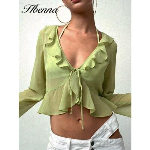 BYEMYLOVE Womens Chiffon Blouses