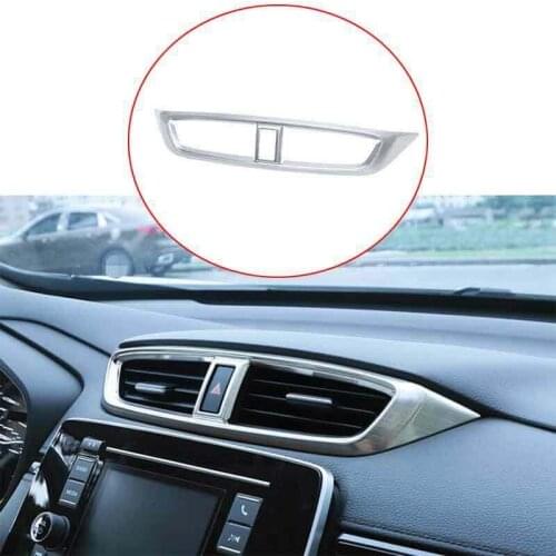 Car Central Console Air Condition Vent Outlet Cover Frame Cover Trim Accessories for Honda CRV 2017-2021