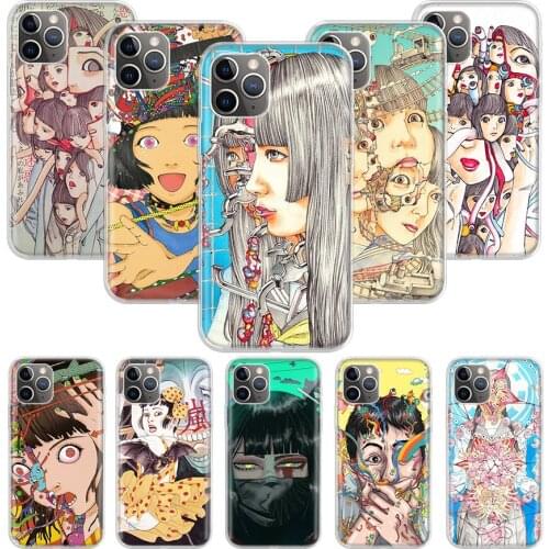 Shintaro Kago Horror Case for Apple iphone 11 12 Mini Pro XS Max XR X 7 8 6 6S Plus 5 5S SE 10 Ten Gift Silicone Phone Cover Coq