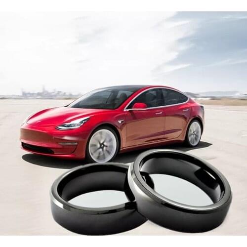 For Model 3 and Model Y to Replace Key Card Key Tesla 3 Model X Model S Model Y All Year Car Key Smart Ring Ceramic Key Ring