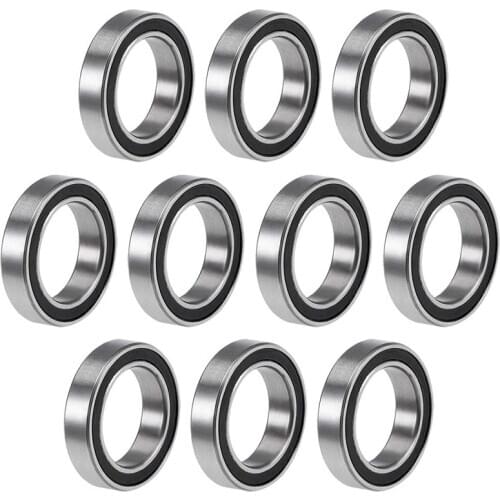 HOT-10PCS 6701-2RS 12X18X4 mm Miniature Double Rubber Sealed Deep Groove Ball Bearings