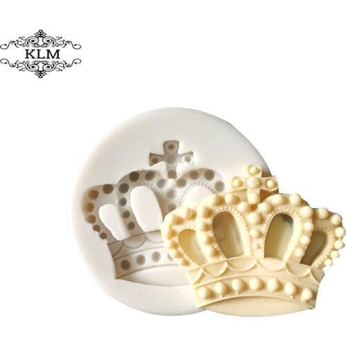 KLM-00195 Baking Molds Silicone Crown Fondant Mold Queen Candy Chocolate Molds For Sugar Craft Gum Pate Cake Decorating