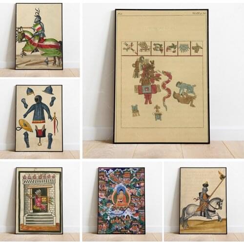 Mexico, Mexican codex / Aztec azteca/ Mesoamerican / Poster Photo Print Wall Art / Ancient Mayan Poster, Home Decor