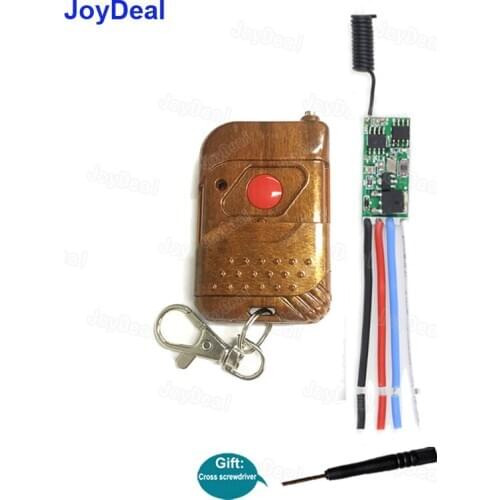 433MHz DC 3.7v to 24v Mini Remote Control Switch 12V RF Relay 1CH Wireless Controller Receiver Transmitter On Off Small Switches