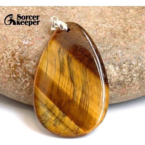 Real Female Natural Crystal Bijoux Femme Choker Necklaces Pendants Hand Made Iron Tiger Eye Stone Beads For Jewelry Making BA887