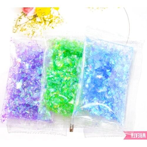Irregular Coquillage Shell Paper Sequin Colorful Paillette Glitter For Epoxy Silicone Resin Molds Craft Nail Art Decoration