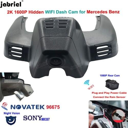 New 2K 1600P Wifi Car DVR Dash Cam Cameras for Mercedes Benz GLE 350 400 450 500 43 53 63 GLE w167 c292 GLS x166 2019 2020 2021
