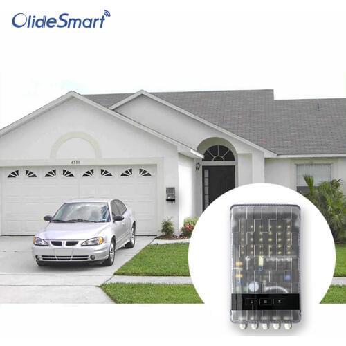 Olide Waterproof Exterior Electric Garage Door Controller with Photocell Wireless Receiver