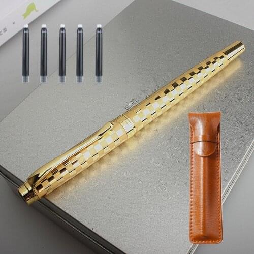 PAILI 100 Metal Fountain Pen 0.5MM Nib Ink Pen for Office Writing Calligraphy Pens
