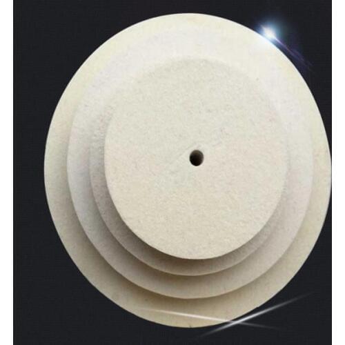 5pcs 5"x1"(125x25mm) Wool Felt Polishing Buffing Wheel for Jewelry Metal Mirror Surface Finish Polisher Disc Pad