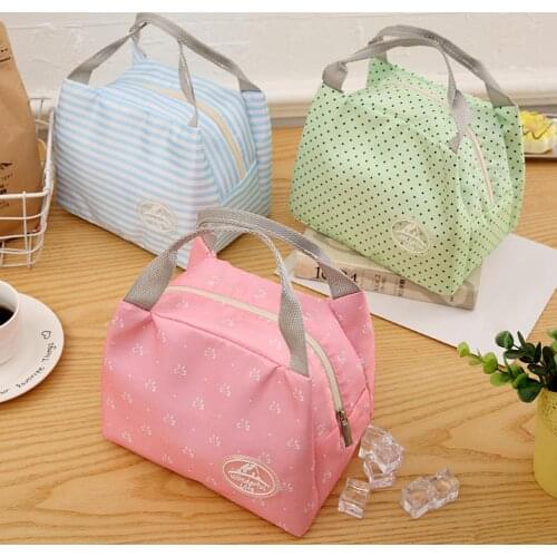 Portable Handheld Oxford Cloth Cool Thermal Insulated Lunch Bento Bag Outdoor Storage Handbag Изолированная сумка для обеда