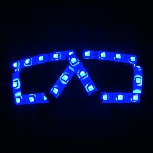 Wecool factory direct super bright led glasses free shipping led rave glasses glow in dark for Event and Party Supplies