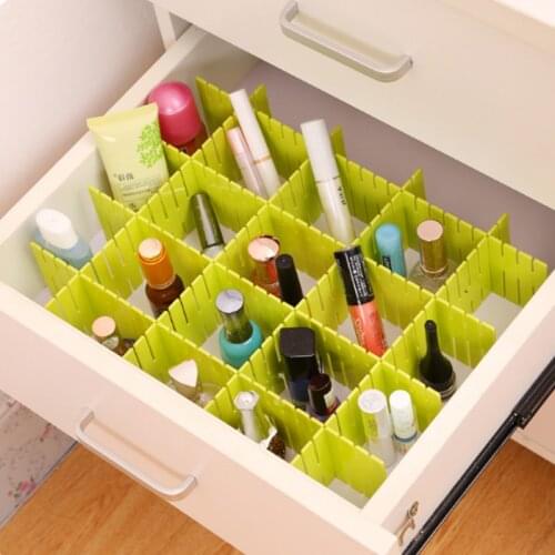 2/4pcs Plastic DIY Grid Drawer Adjustable Separator Divider Cabinet DIY Grid Household Necessities Storage Chest Organizer Tools