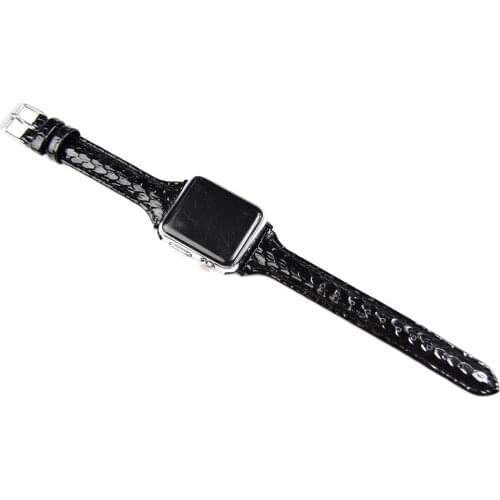 Serpentine Leather for Apple Watch Slim Bands 38MM 40mm 42MM 44mm for iWatch Womens Strap Classic Wristband Series 6 5 4 3 2 1