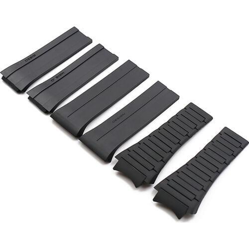 Rubber strap mens outdoor sports waterproof watch accessories for porsche design6620P6750P6780 strap women watch band