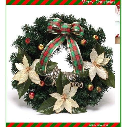 Christmas garlands, naked garlands, Christmas DIY rattan ring accessories, movable scene props