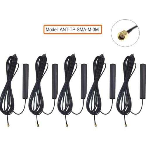 5PCS 3G 4G LTE Patch Antenna 700-2700MHz 5dbi TS9 CRC9 SMA Male Connector Router Extension Cable Antenna Universale WIFI Antenna