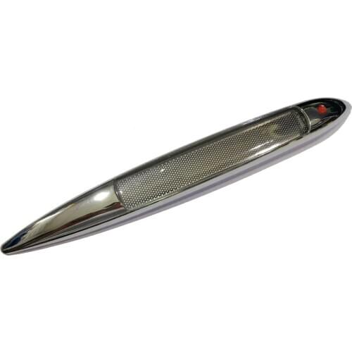 Solar Energy LED Car Auto Sticker Decal Warning Light Taillights Magnetic Shark Gills Safety Precaution