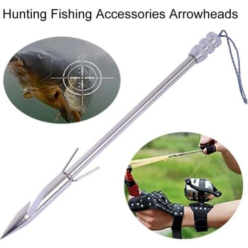 1 piece of durable 146/158mm silver stainless steel fish arrow dart, suitable for fishing slingshot hunting slingshot fishing ac