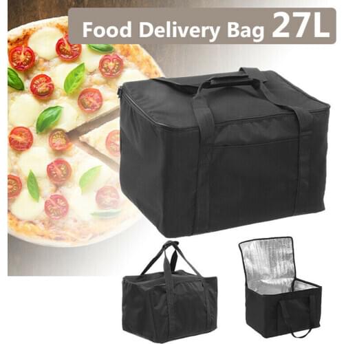 Drink Holding Lunch Pizza Pies Ice Pack Food Delivery Bag Picnic Waterproof Portable Thermal Storage Insulation Carrier Takeaway